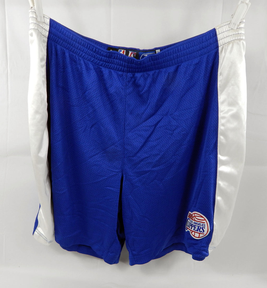 2002-06 Los Angeles Clippers Game Issued Blue Shorts 48 310