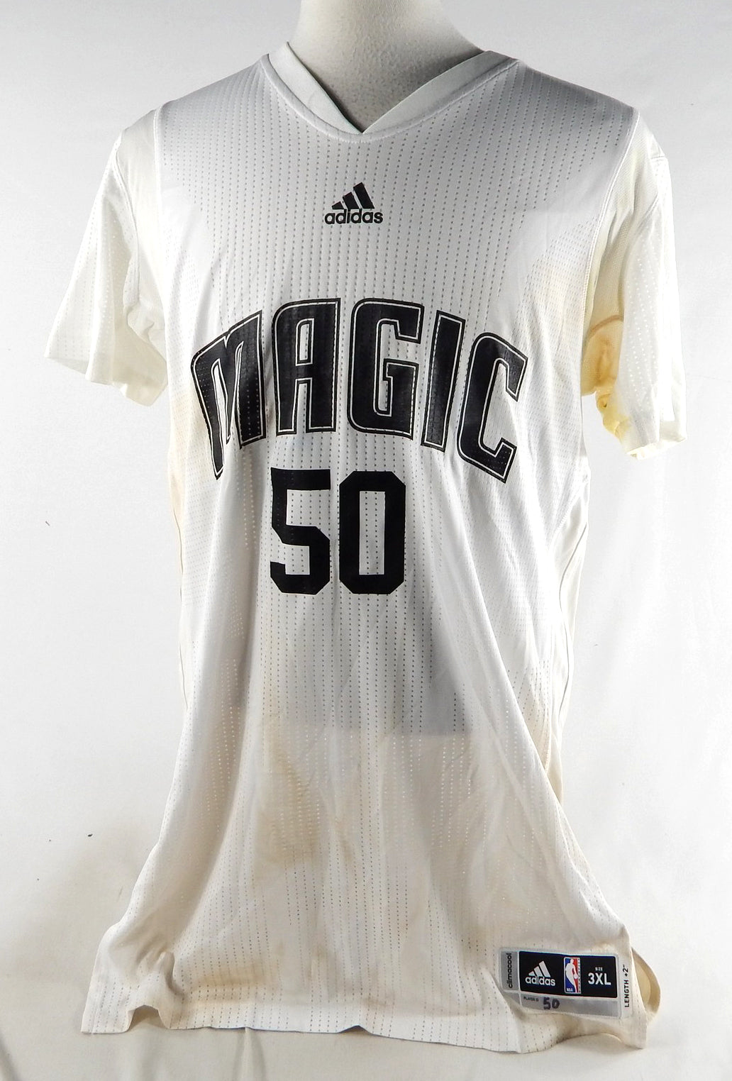 Orlando Magic Nelson #50 Game Issued White Jersey 3XL 419
