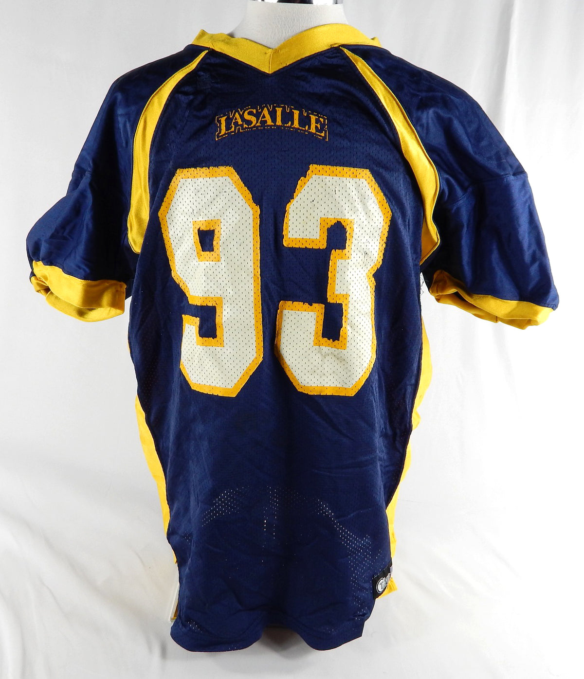 La Salle Explorers #93 Game Used Navy Jersey Football 643