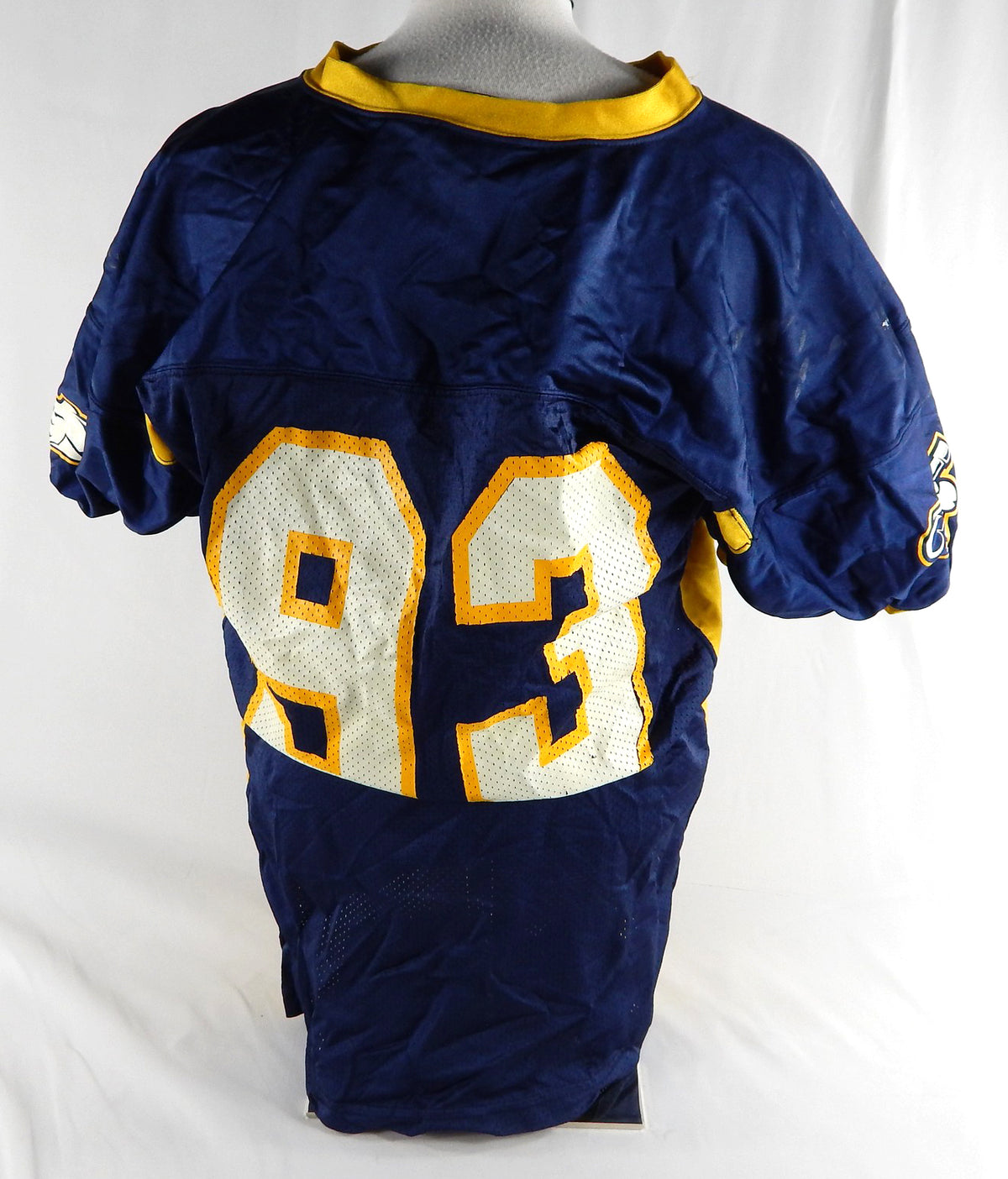 La Salle Explorers #93 Game Used Navy Jersey Football 643 Pic2