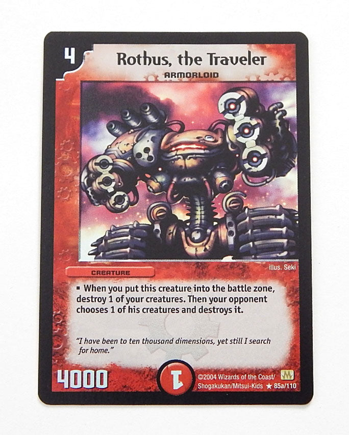 # Duel Masters TCG Rothus The Traveler 85a/110 Super Rare Holo Promo Mint