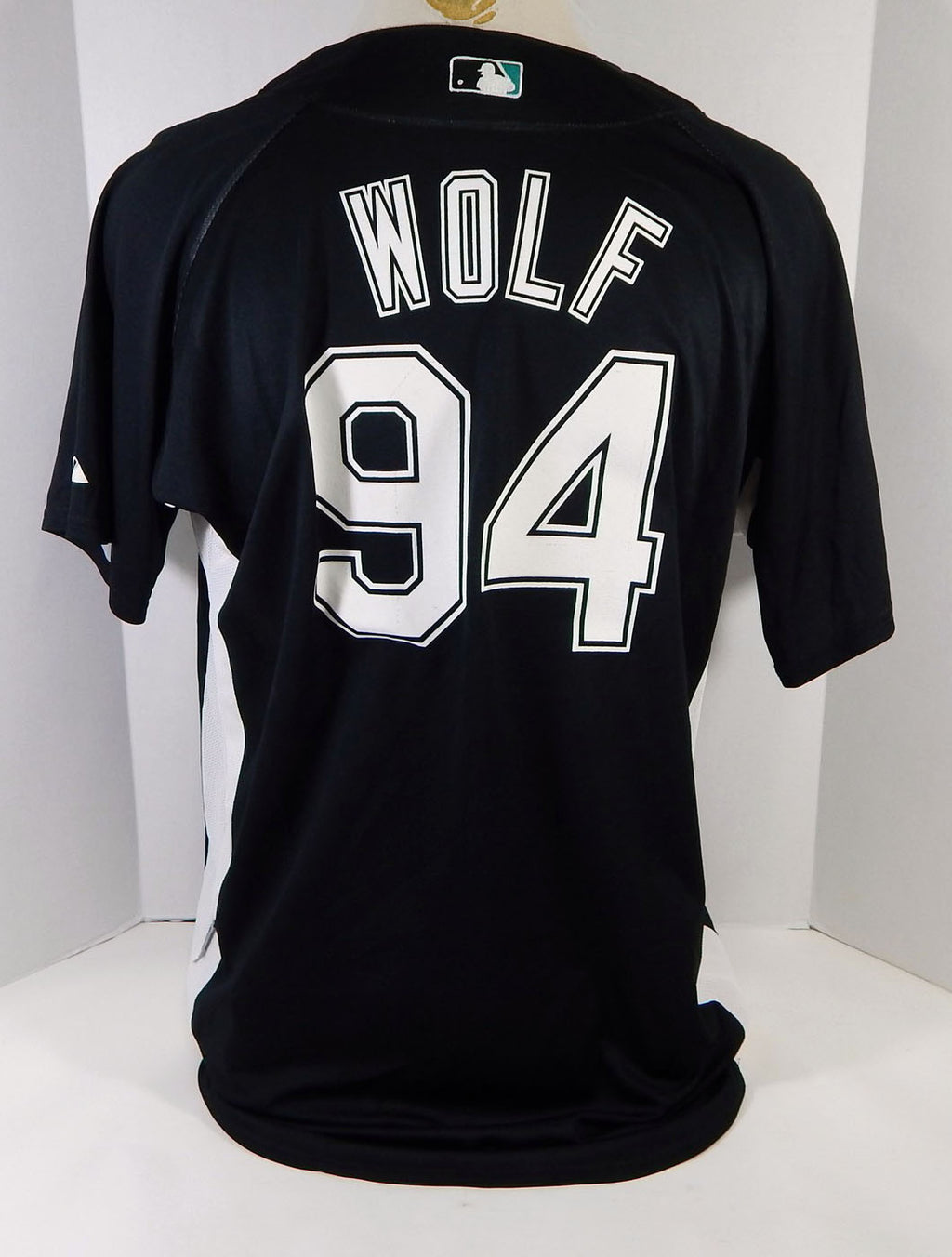 2007-10 Florida Marlins Wolf #94 Game Used Black Jersey BP ST DP14330