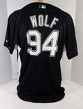 2007-10 Florida Marlins Wolf #94 Game Used Black Jersey BP ST DP14330