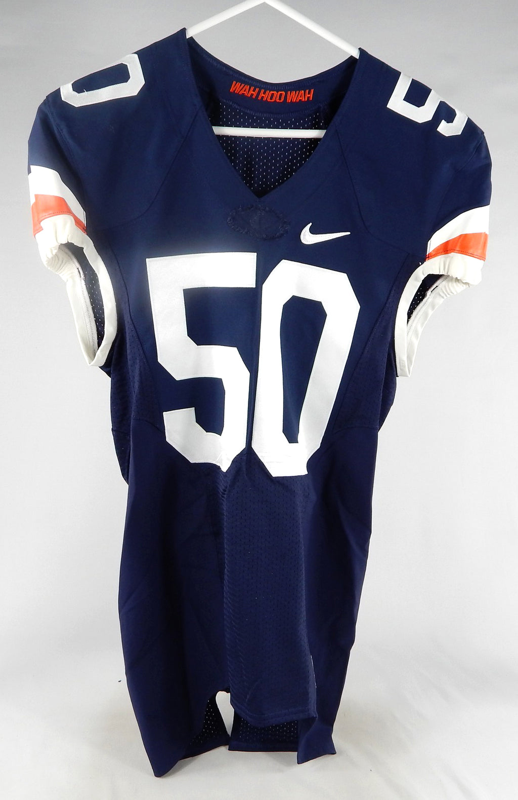2015-17 Virginia Cavaliers #50 Game Issued Navy Jersey Throwback NP Rem 40 478