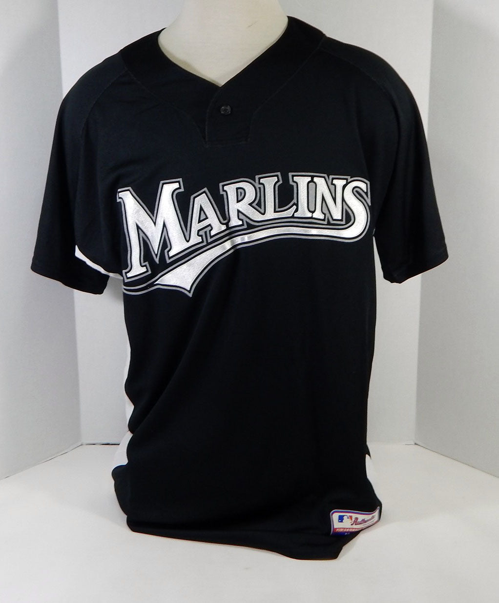 2007-10 Florida Marlins Wolf #94 Game Used Black Jersey BP ST DP14330 Pic2