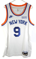 RJ Barrett #9 NY Knicks Nike Swingman Classic HWC Squarespace White Jersey L 48