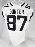 2021 Jacksonville Jaguars Grayson Gunter #87 Game Issued White Jersey 42 883