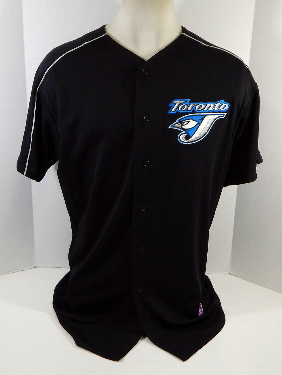 2004-06 Toronto Blue Jays #49 Game Issued Black Jersey Spring Training BP 46 800 Pic2