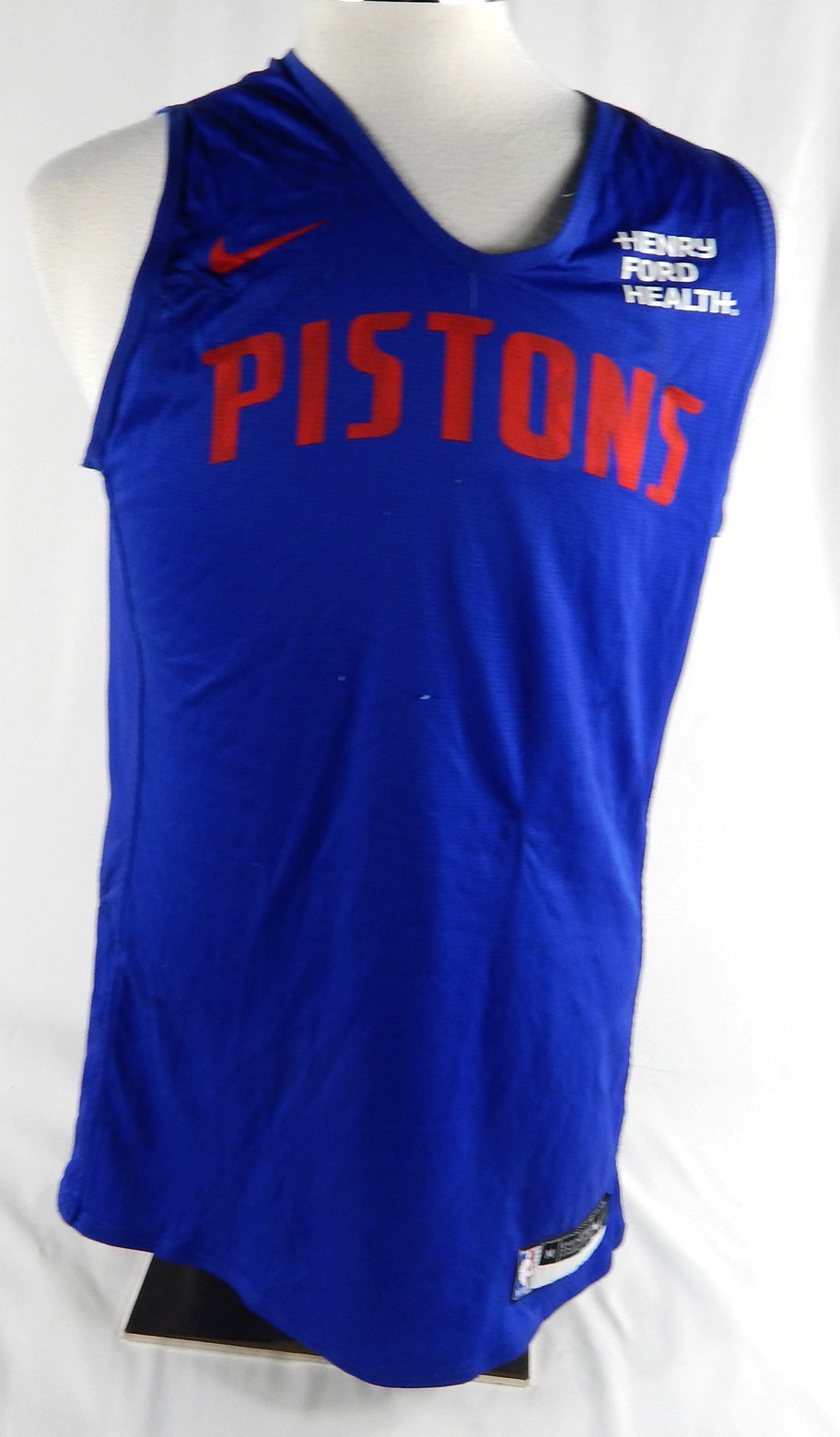 2023-25 Detroit Pistons Marcus Sasser #25 Game Used Blue Practice Jersey M 646