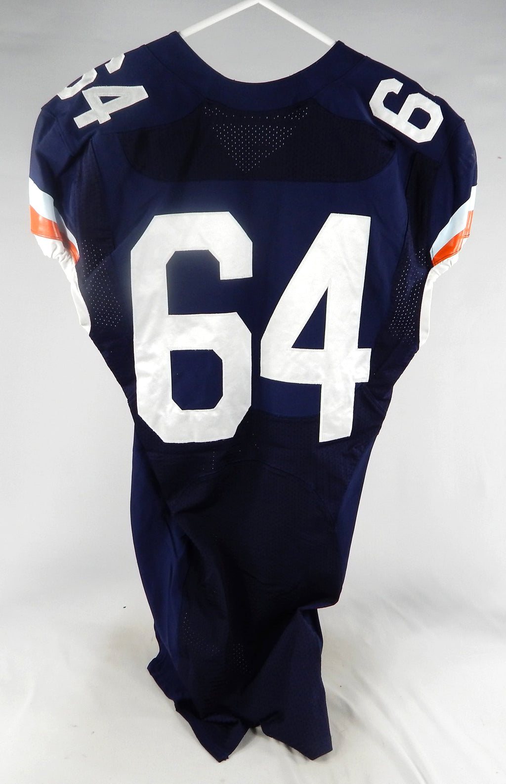 2017 Virginia Cavaliers #64 Game Used Navy Jersey Throwback NP Rem Hoos P79 Pic2