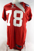 2012 San Francisco 49ers #78 Game Used Red Practice Jersey XXL 422
