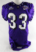 2006 Texas TCU Frogs Robert Merrill #33 Game Used Purple Jersey Poinsettia Bowl