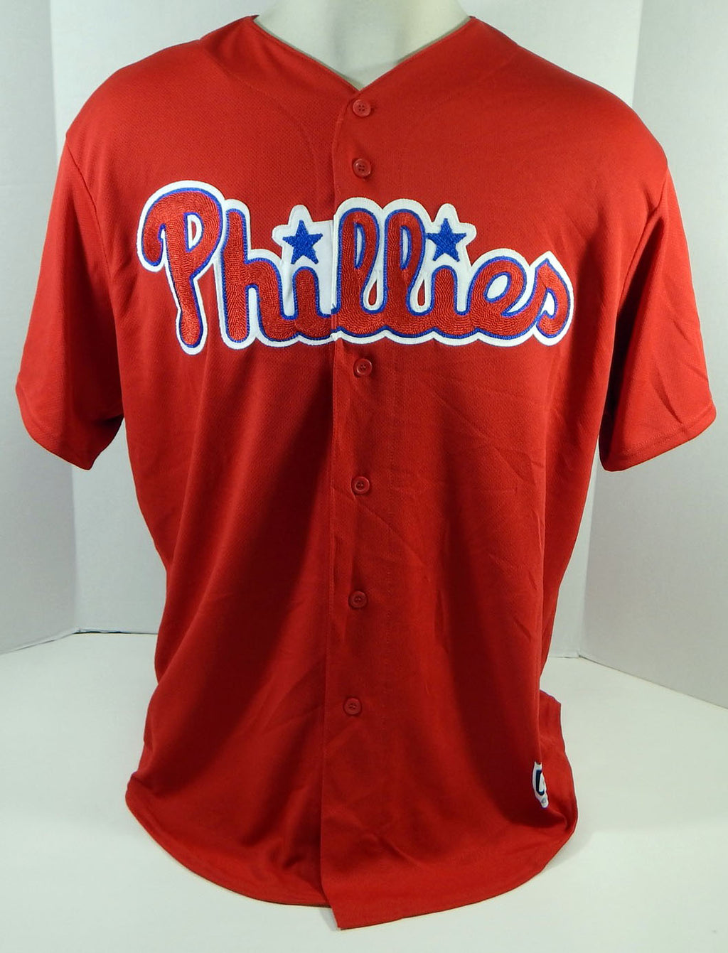 Philadelphia Phillies Edubray Ramos #82 Game Issued Red Jersey Ext ST BP XL 803 Pic2