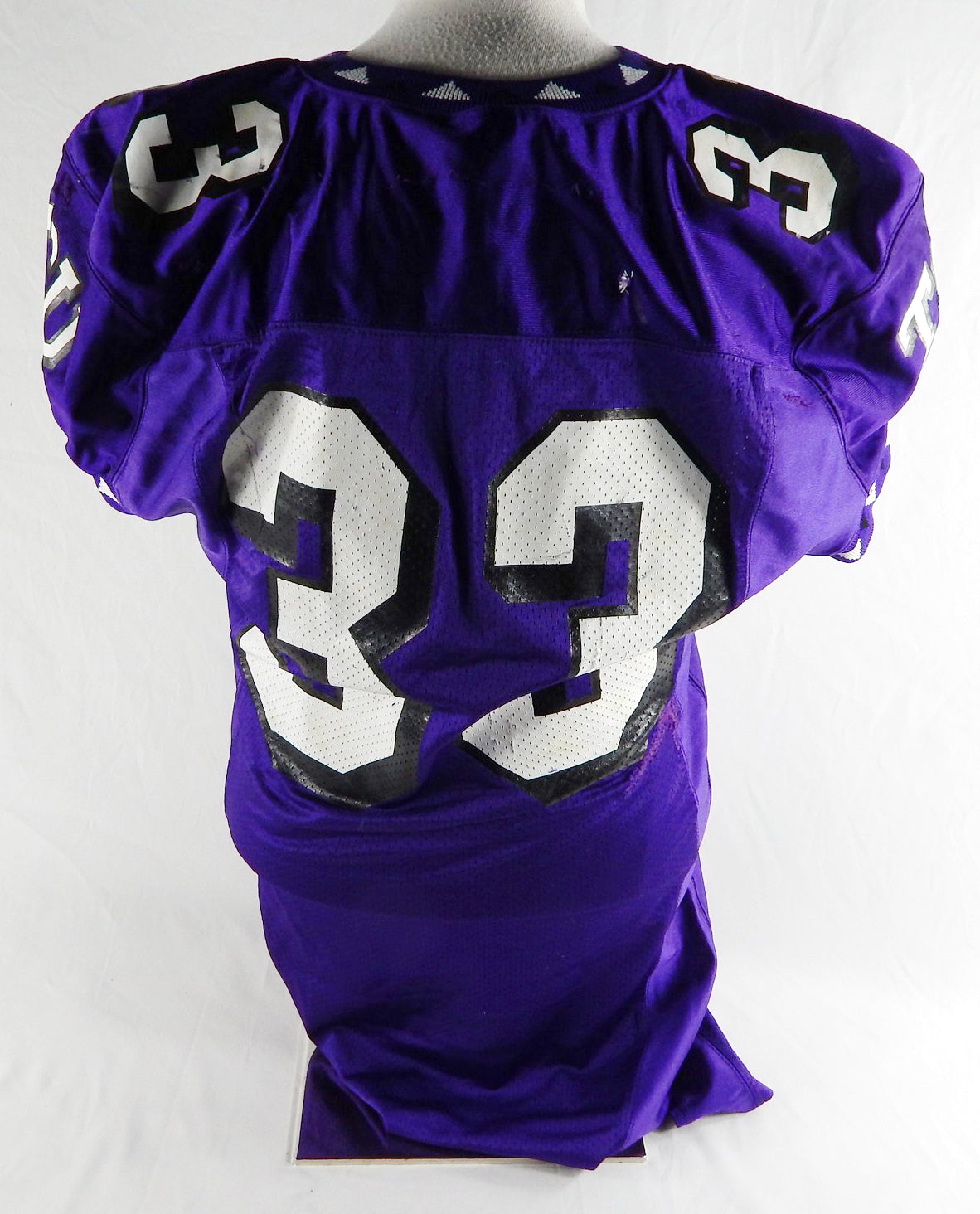 2006 Texas TCU Frogs Robert Merrill #33 Game Used Purple Jersey Poinsettia Bowl Pic2
