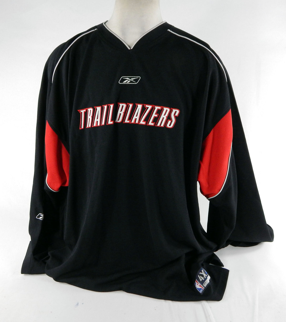 2000s Portland Trailblazers Game Issued Black Shooting Shirt 4XL DP70586