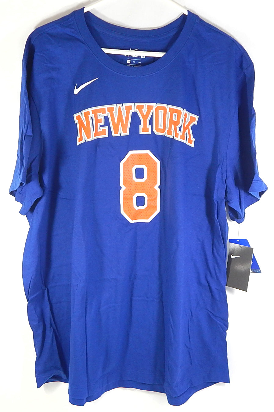 Kemba Walker #8 New York Knicks The Nike Tee Shirt T-Shirt Blue Adult 2XL