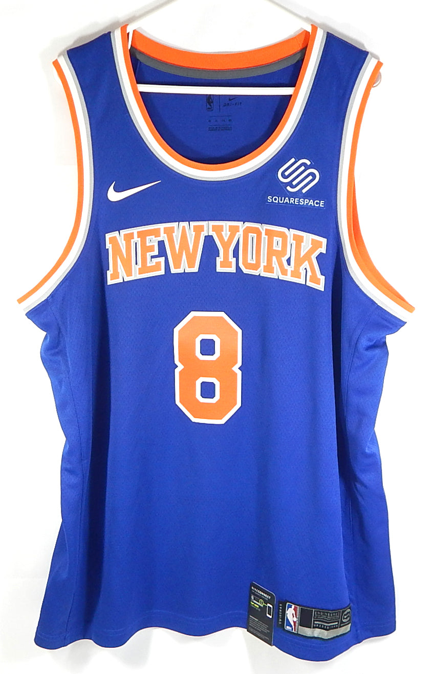 Kemba Walker #8 NY Knicks Nike Connect Swingman Squarespace Jersey Blue L 48