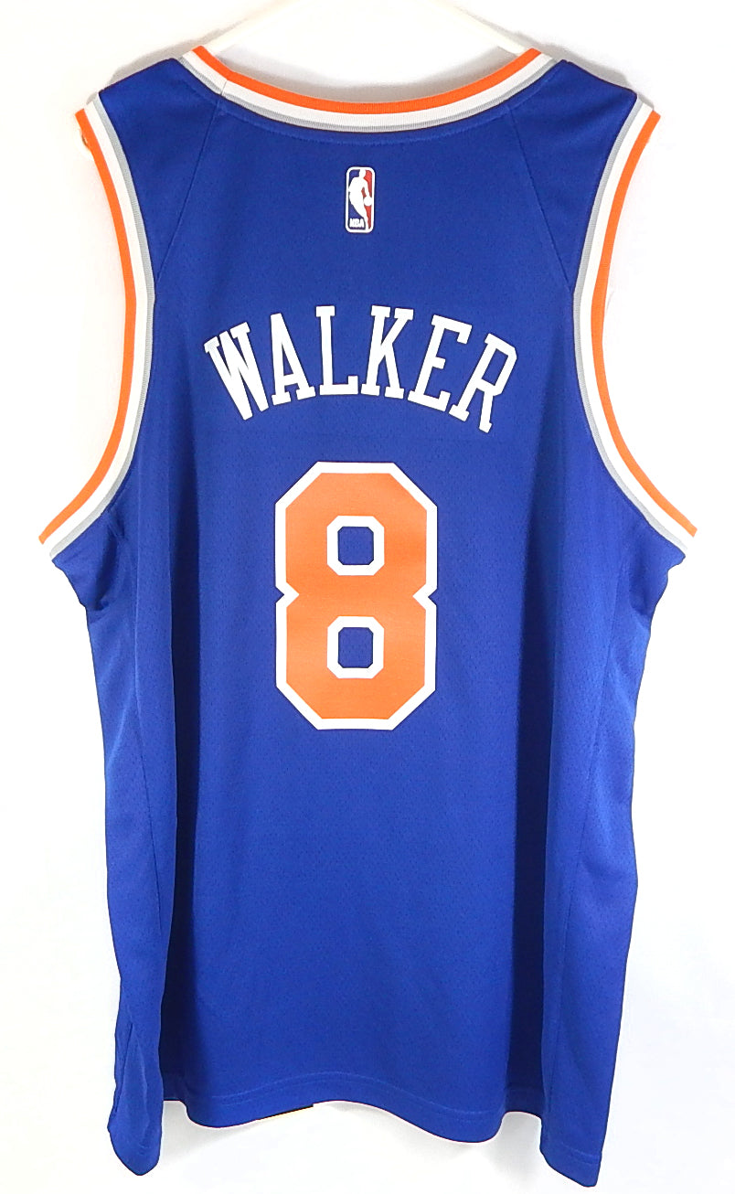 Kemba Walker #8 NY Knicks Nike Connect Swingman Squarespace Jersey Blue L 48 Pic2