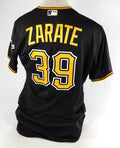 2016 Pittsburgh Pirates Robert Zarate #39 Game Issued Black Jersey 46 751