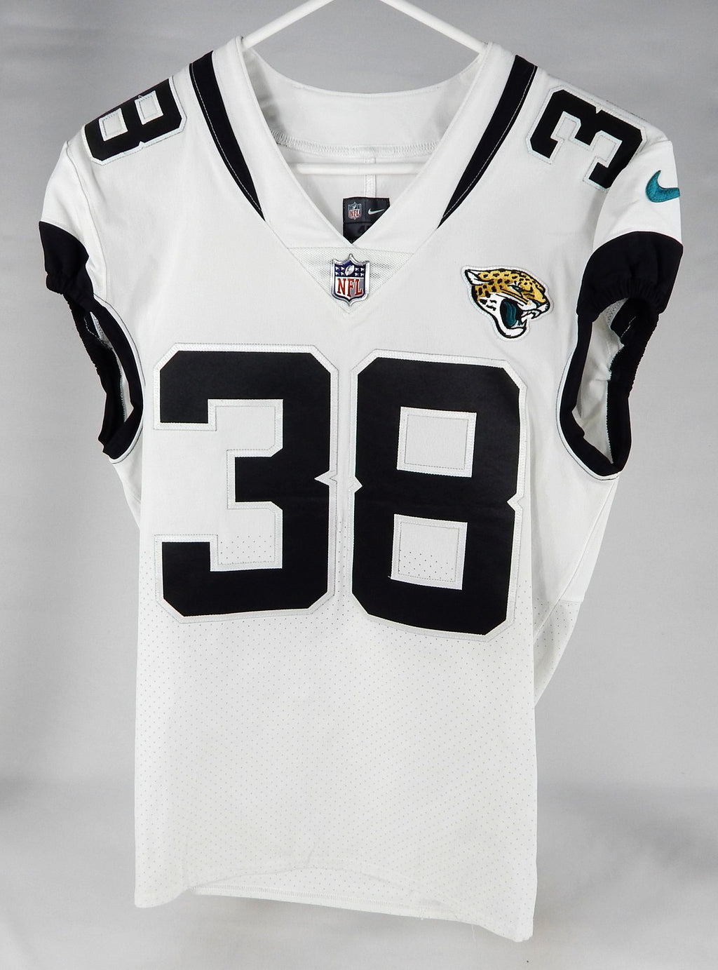 2022 Jacksonville Jaguars #38 Game Issued White Jersey Name Plate Removed 40 88