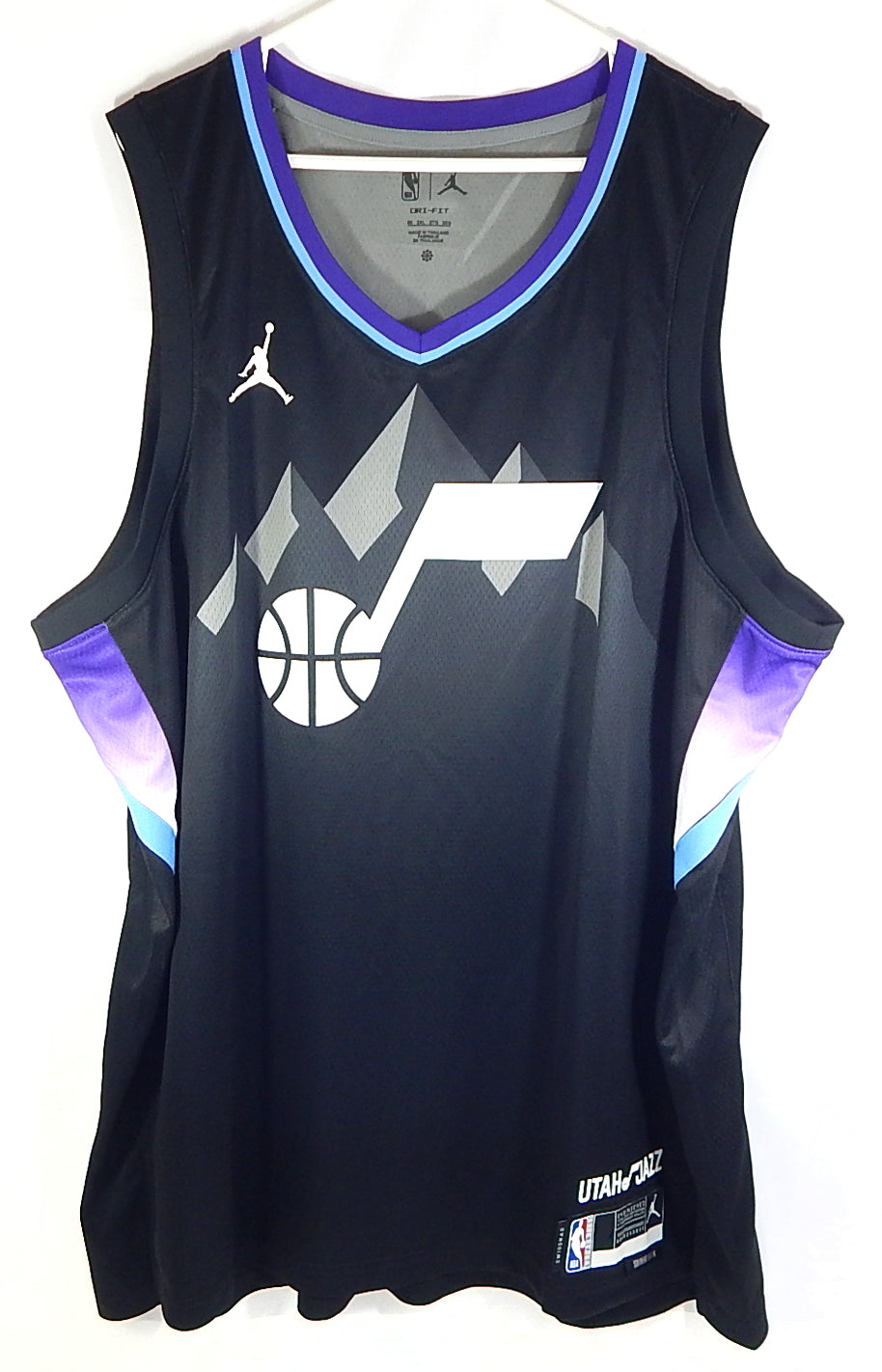 Utah Jazz Blank Nike Jordan Swingman Statement Ed. NBA Jersey Black New 3XL 60