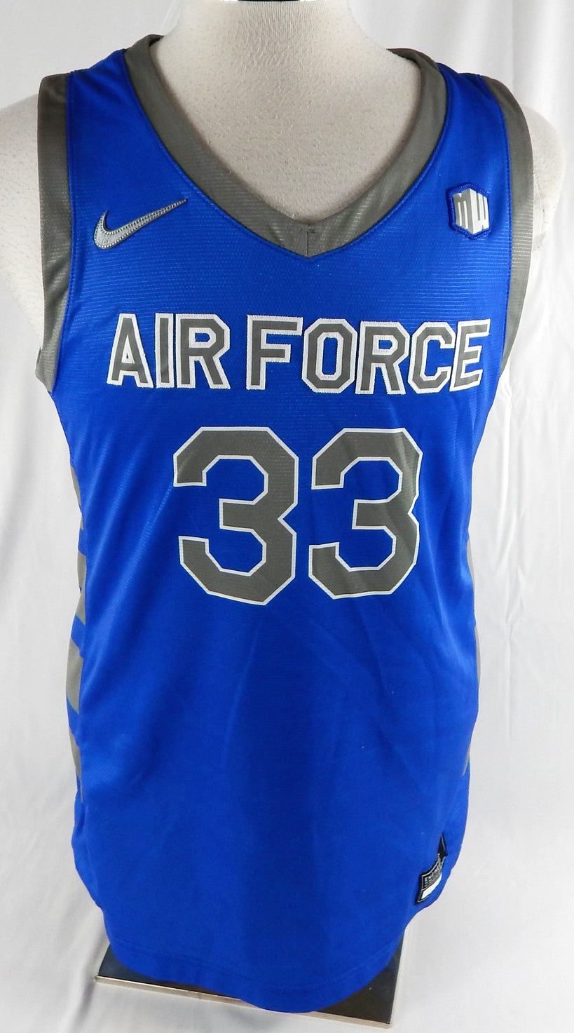 2023-24 Air Force Falcons #33 Game Used Blue Jersey Basketball L 226