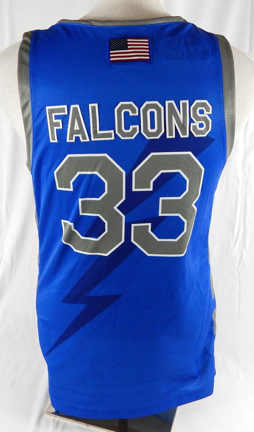 2023-24 Air Force Falcons #33 Game Used Blue Jersey Basketball L 226 Pic2