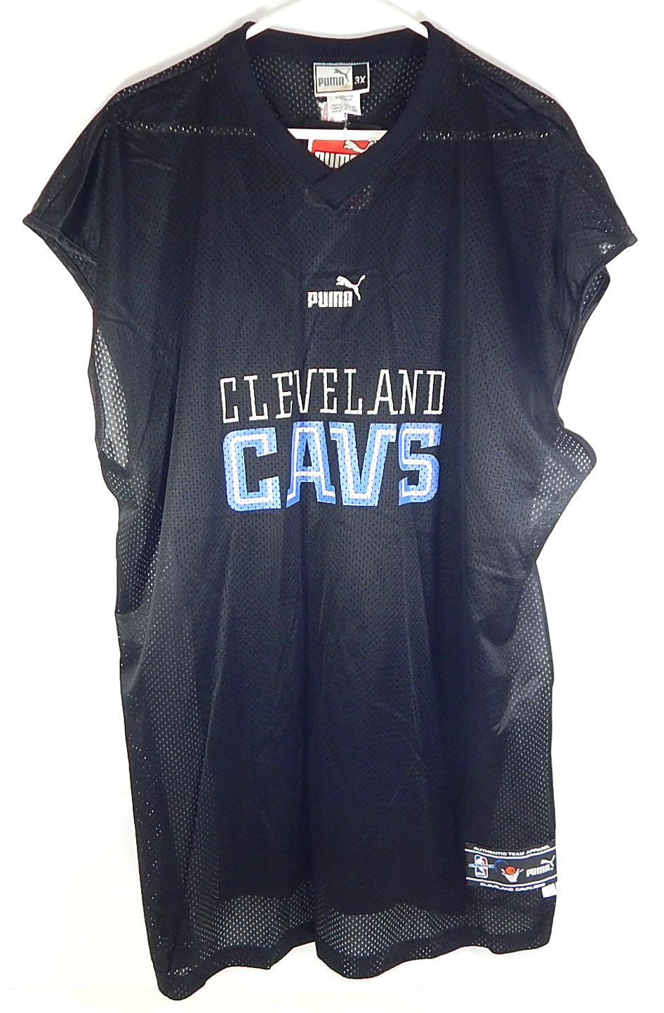 Cleveland Cavaliers Cavs Puma ATA Team Issued Mesh Practice Jersey Black 3XL