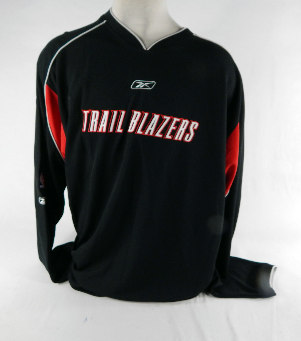 2000s Portland Trailblazers Game Issued Black Shooting Shirt 2XL DP70592