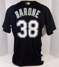 2007 Florida Marlins Daniel Barone #38 Game Used Black Jersey BP ST XL DP14340