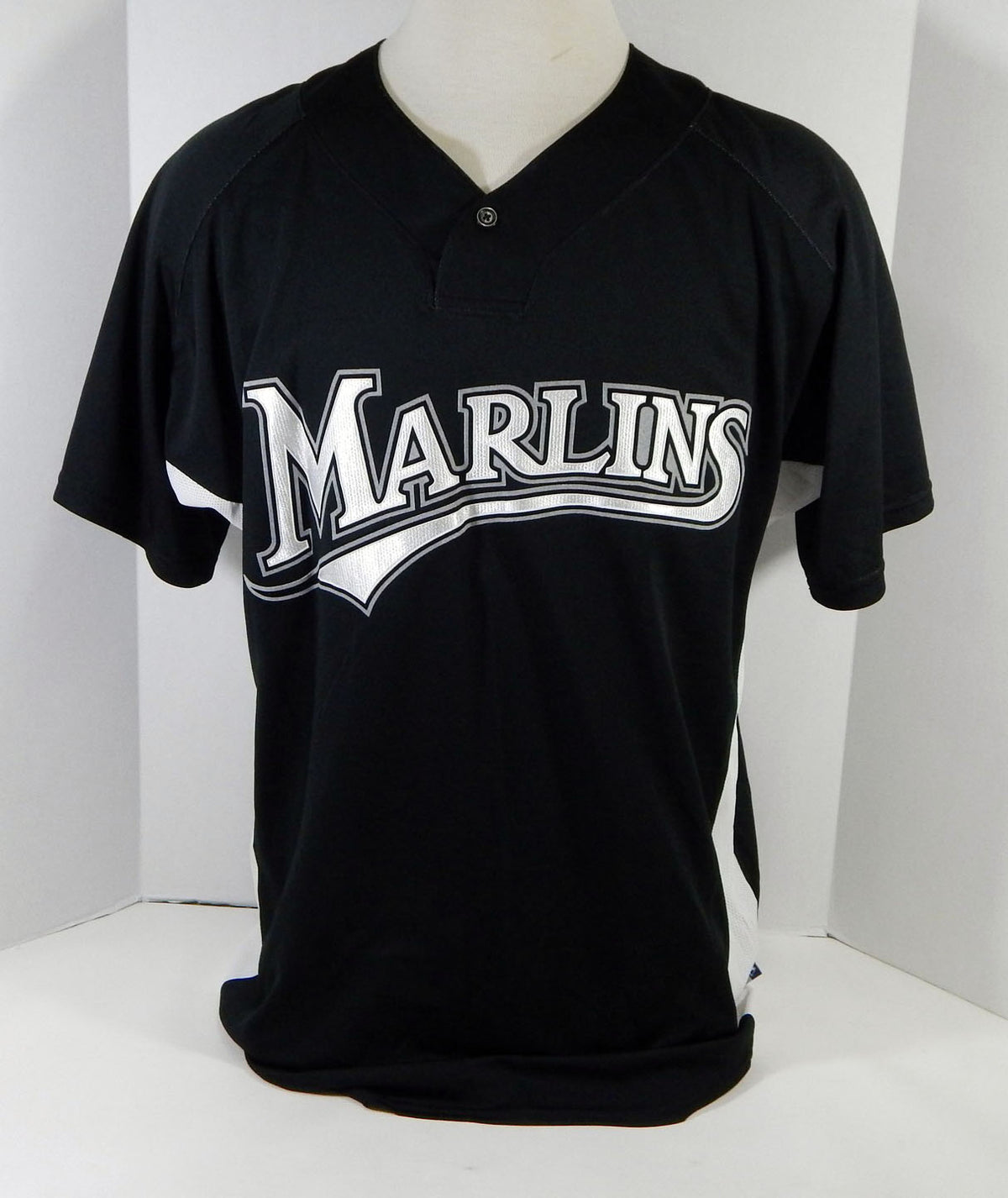 2007 Florida Marlins Daniel Barone #38 Game Used Black Jersey BP ST XL DP14340 Pic2