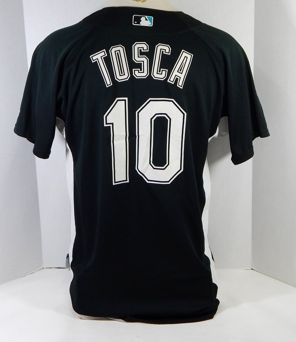 2007-10 Florida Marlins Carlos Tosca #10 Game Used Black Jersey BP ST L DP14341