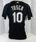 2007-10 Florida Marlins Carlos Tosca #10 Game Used Black Jersey BP ST L DP14341