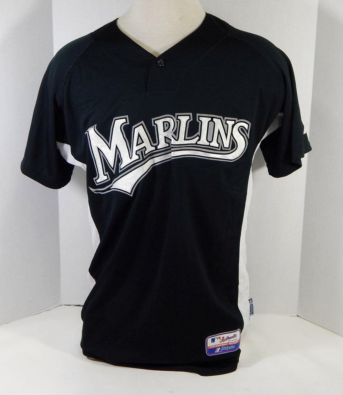 2007-10 Florida Marlins Carlos Tosca #10 Game Used Black Jersey BP ST L DP14341 Pic2