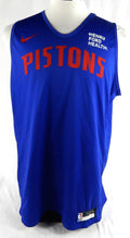 2023-25 Detroit Pistons #8 Game Used Blue Practice Jersey Henry Ford Patch L 2