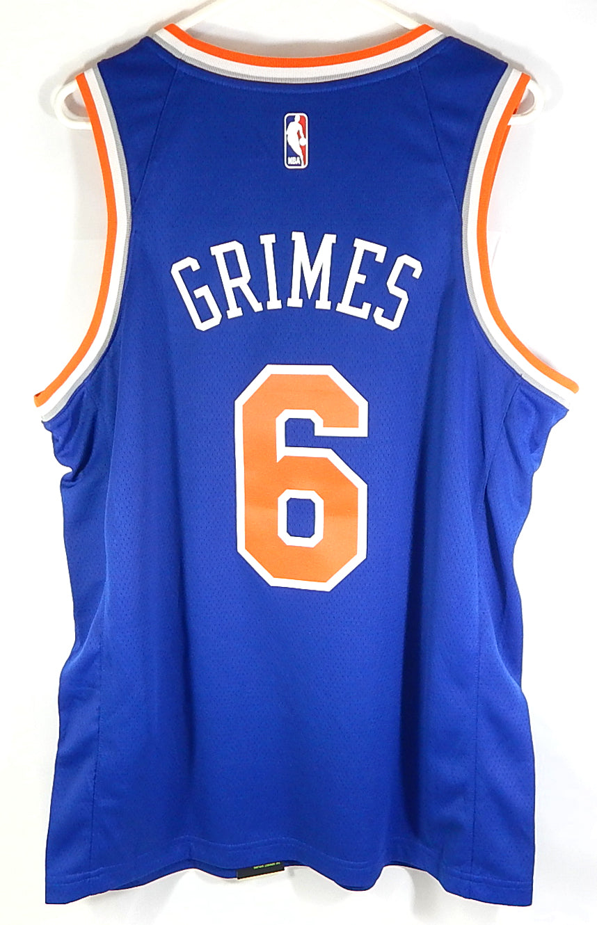 Quentin Grimes #6 New York Knicks Nike Connect Swingman NBA Jersey Blue L 48 Pic2