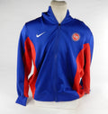 2023-24 Detroit Pistons Bojan Bogdanovic #44 Game Used Blue Warm Up Jacket XL 56