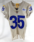 2020 Los Angeles Rams Kareem Orr #35 Game Issued Cream Jersey 36 671