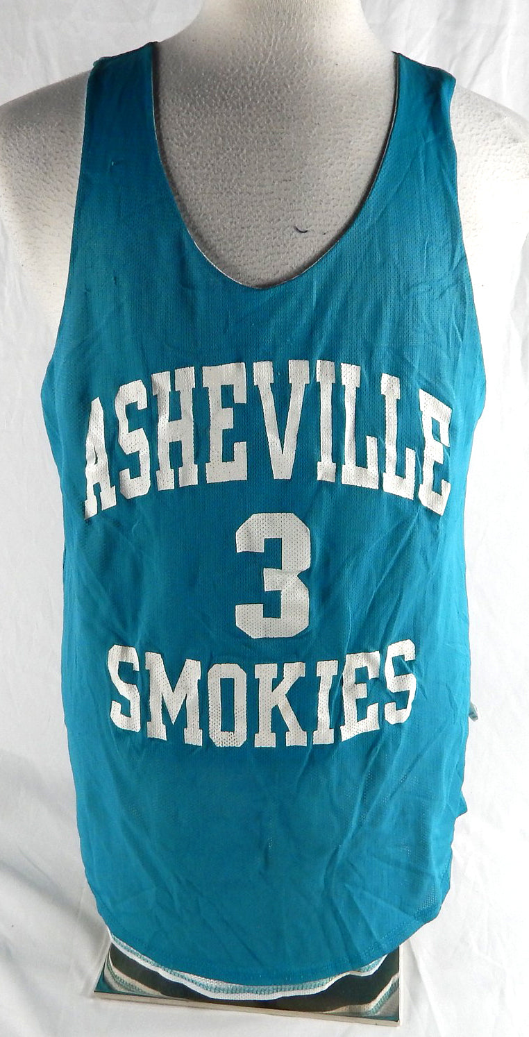 Asheville Smokies #3 Game Used Blue Practice Jersey  895