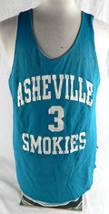 Asheville Smokies #3 Game Used Blue Practice Jersey  895