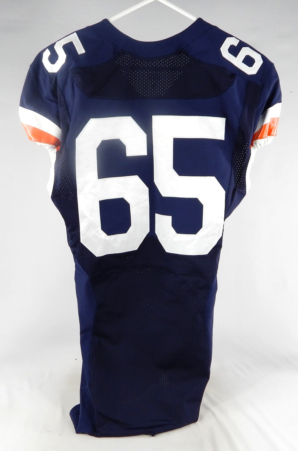 2017 Virginia Cavaliers #65 Game Used Navy Jersey Throwback NP Rem Hoos Patch 4 Pic2