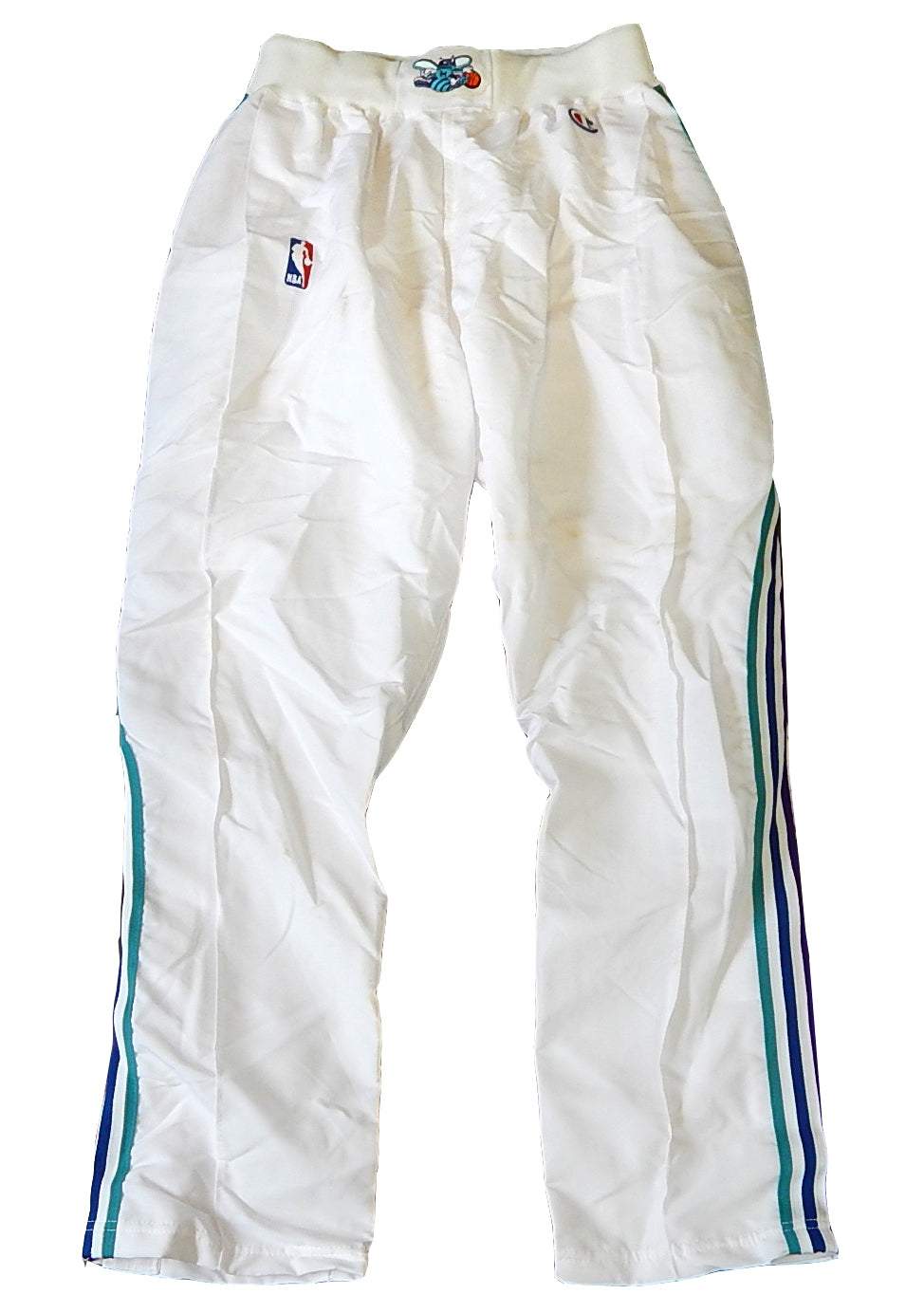 1990's Charlotte Hornets Team Issued Champion Warm Up Pants Stained 40 (37 +1)
