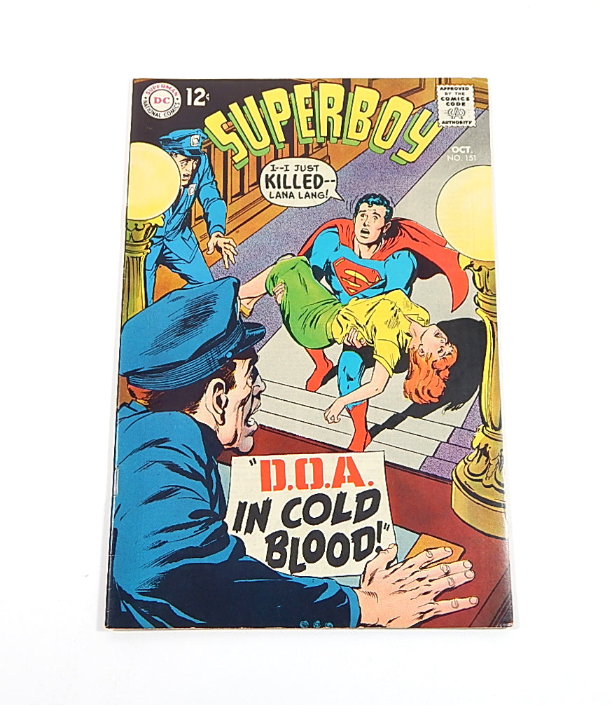 Superboy #151 Comic Book DC 1968 App of Anton Lumar Lana  Lang 12c Silver Age