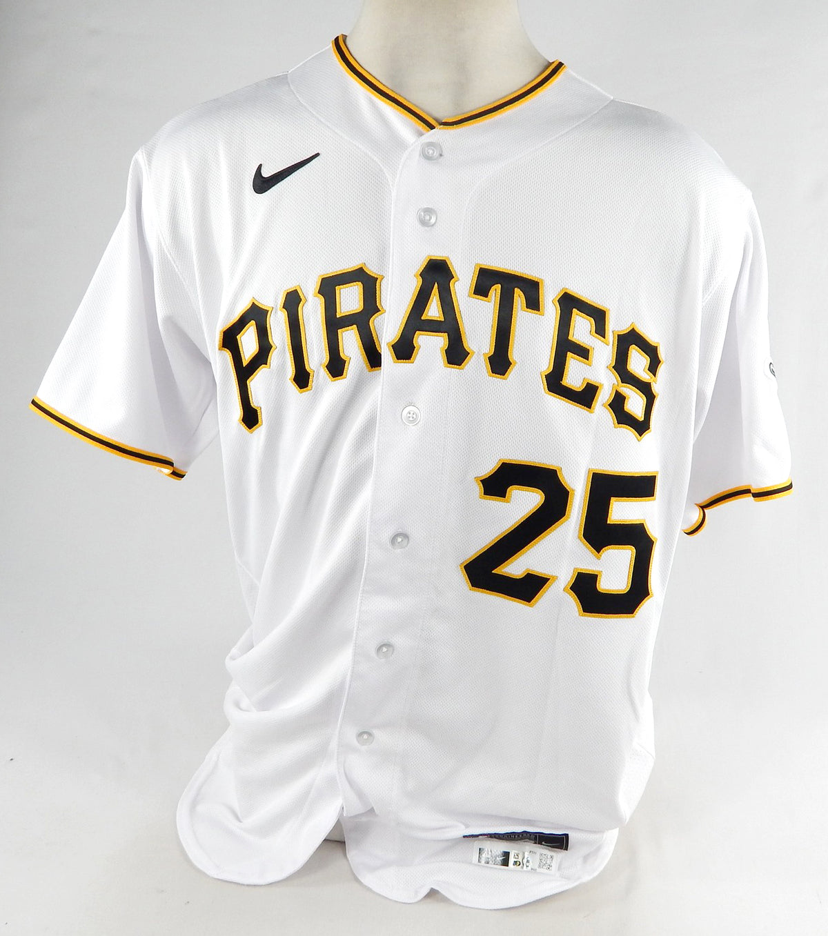 2022 Pittsburgh Pirates Yoshi Tsutsugo #25 Game Issued Pos Used White Jersey 0 Pic2