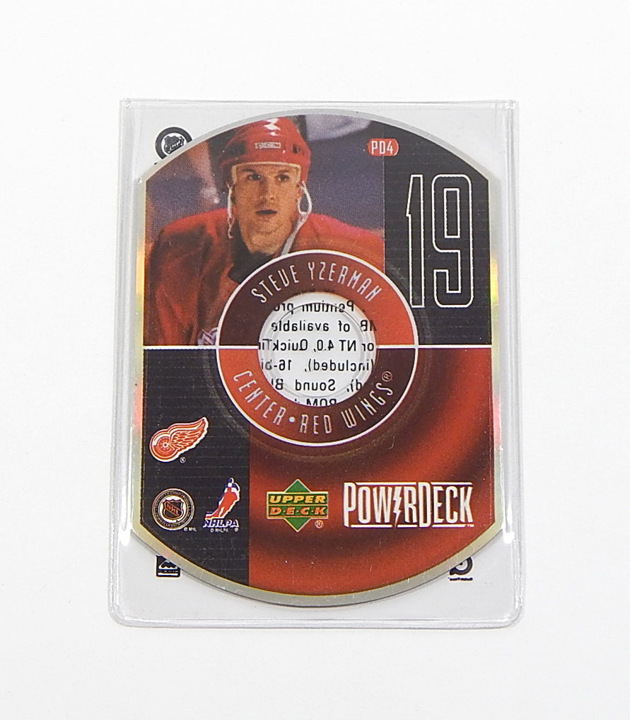 1999-00 Upper Deck PowerDeck Inserts Steve Yzerman #PD4 CD-ROM Card