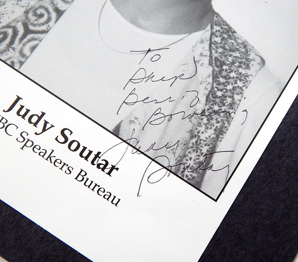 Judy Soutar Signed 6x8 Photo Auto Autograph Pro Bowler Pic2