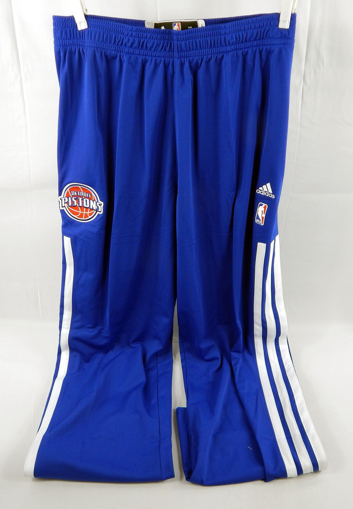 2013-14 Detroit Pistons Game Issued Blue Warm Up Pants 2XL 082