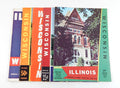 Lot of (5) Diff 1950 to 1962 Wisconsin at Illinois College Football Programs