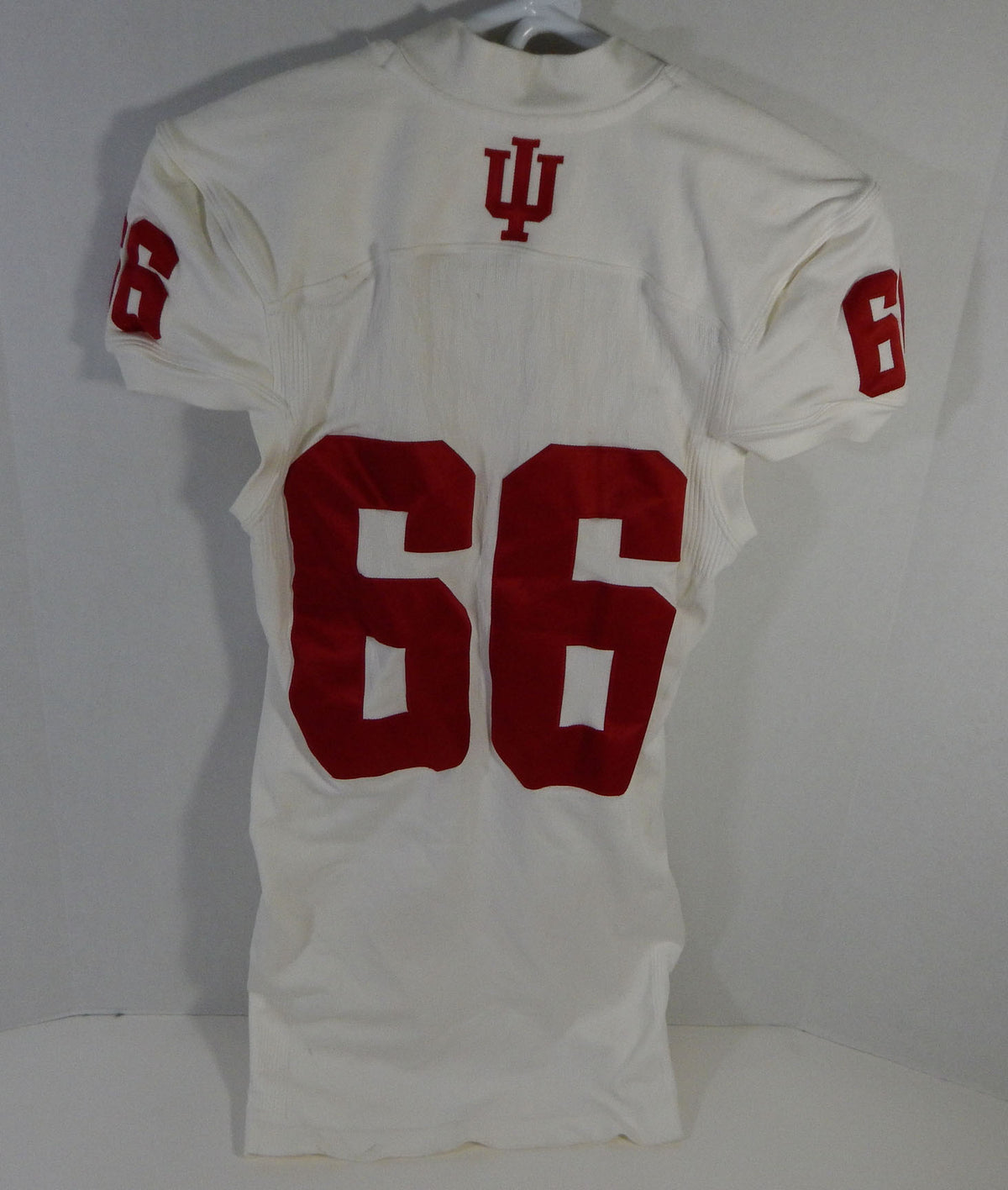 2015 Indiana Hoosiers #66 Game Used White Jersey Nameplate Removed L DP13993 Pic2