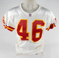 1997 Kansas City Chiefs Bill Kyahat #46 Game Issued White Jersey 44 DP70864